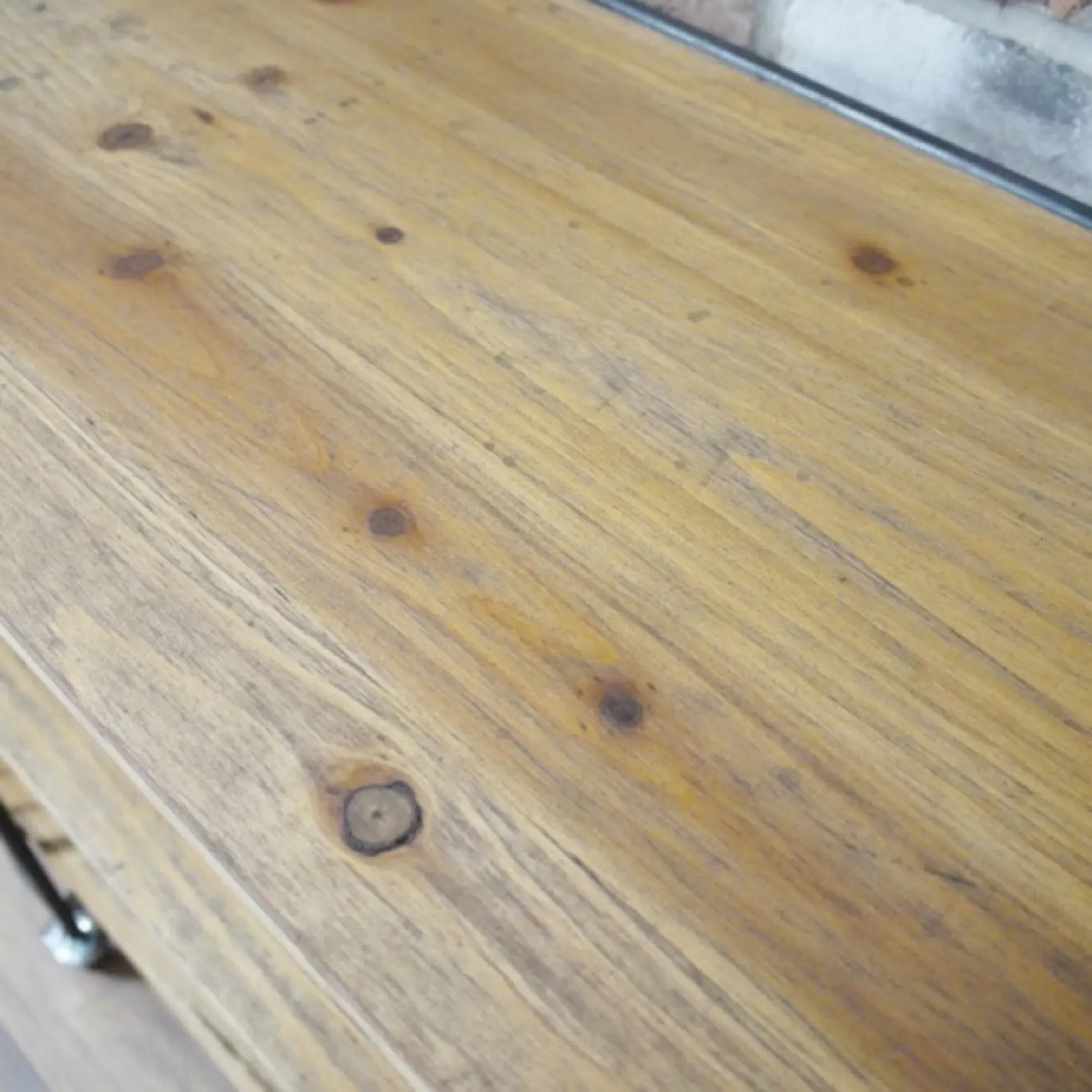 3 Shelf Storage Unit on Wheels - Wood, Metal