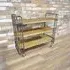 3 Shelf Storage Unit on Wheels - Wood, Metal