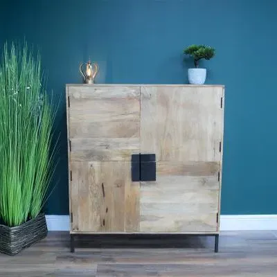 4 Door Cabinet - Mango Wood