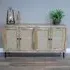 4 Door Medium Sideboard - Acacia Wood, Rattan
