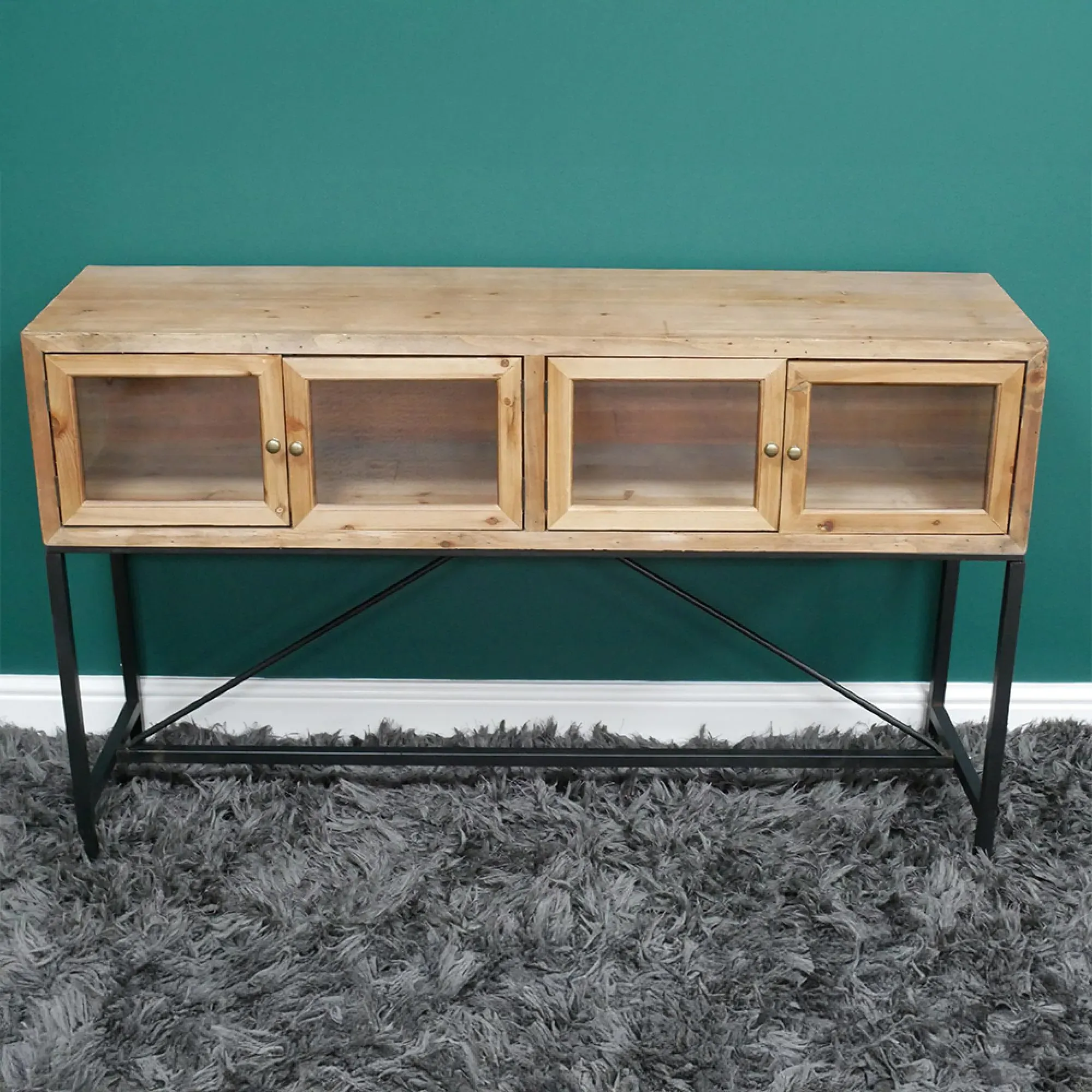 4 Door Medium Sideboard - Fir Wood
