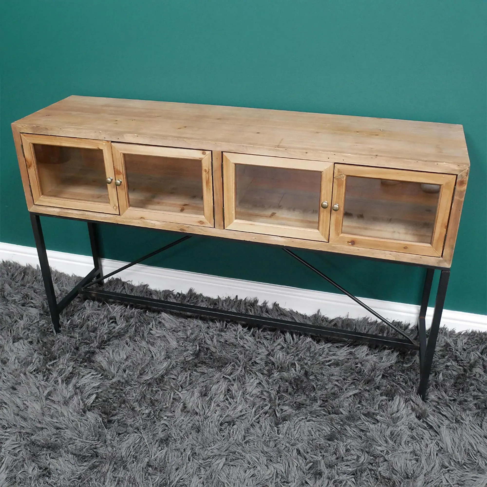 4 Door Medium Sideboard - Fir Wood
