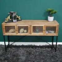 4 Door Medium Sideboard - Fir Wood