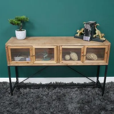 4 Door Medium Sideboard - Fir Wood image