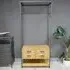 4 Drawer Hall Stand - Wood, Metal