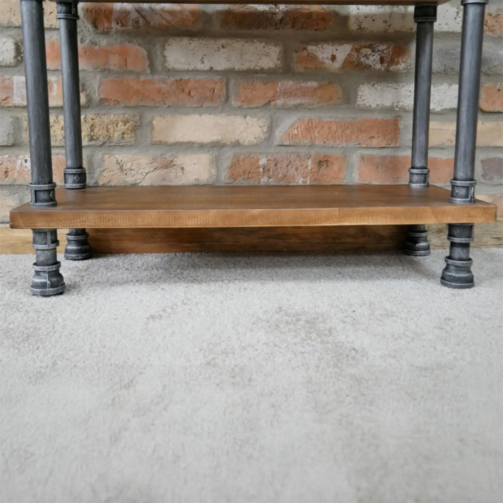 5-Tier Shelving Unit - Black Metal, Wood