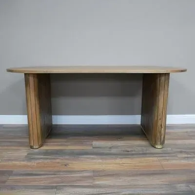 6 Seater Oval Dining Table - Mango Wood image