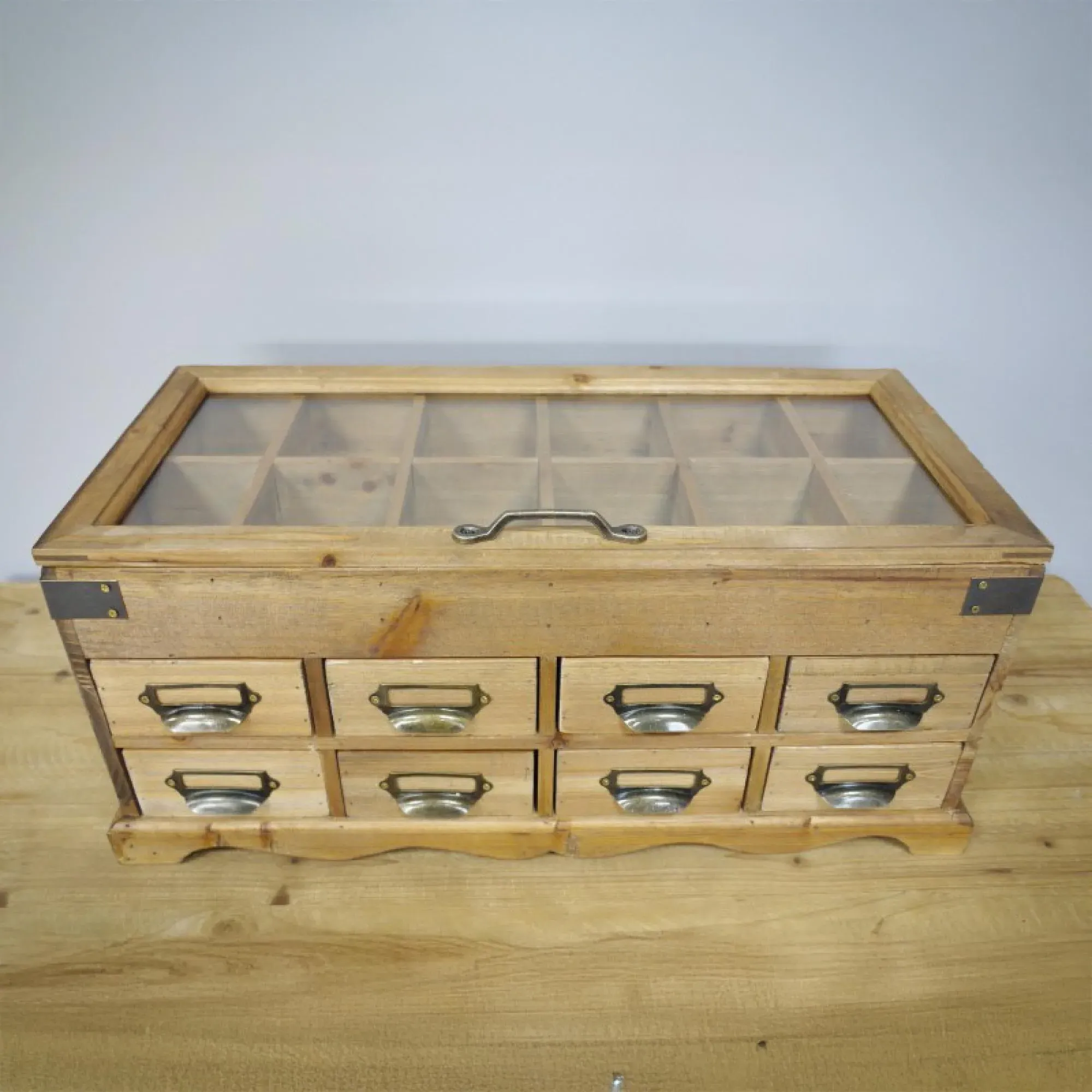 8 Drawer Storage Unit - Wood