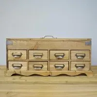 8 Drawer Storage Unit - Wood
