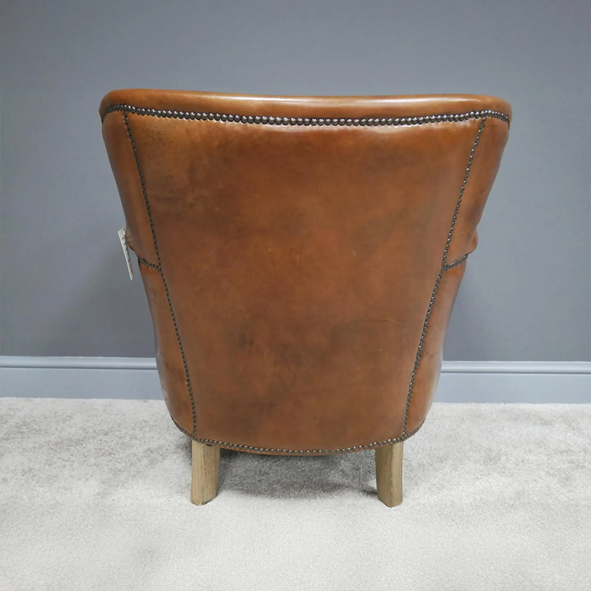 Accent Armchair - Brown, Leather