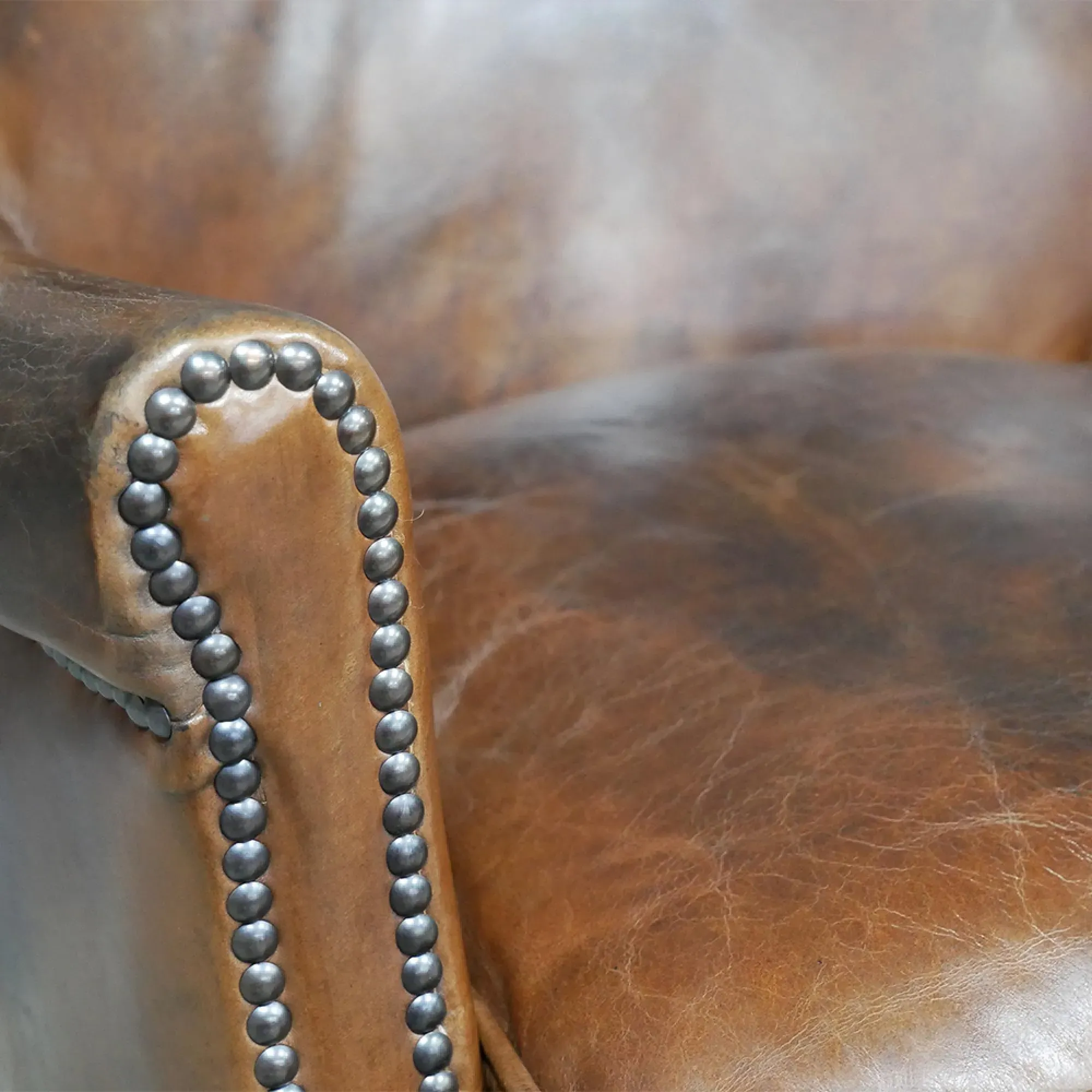 Accent Armchair - Brown, Leather