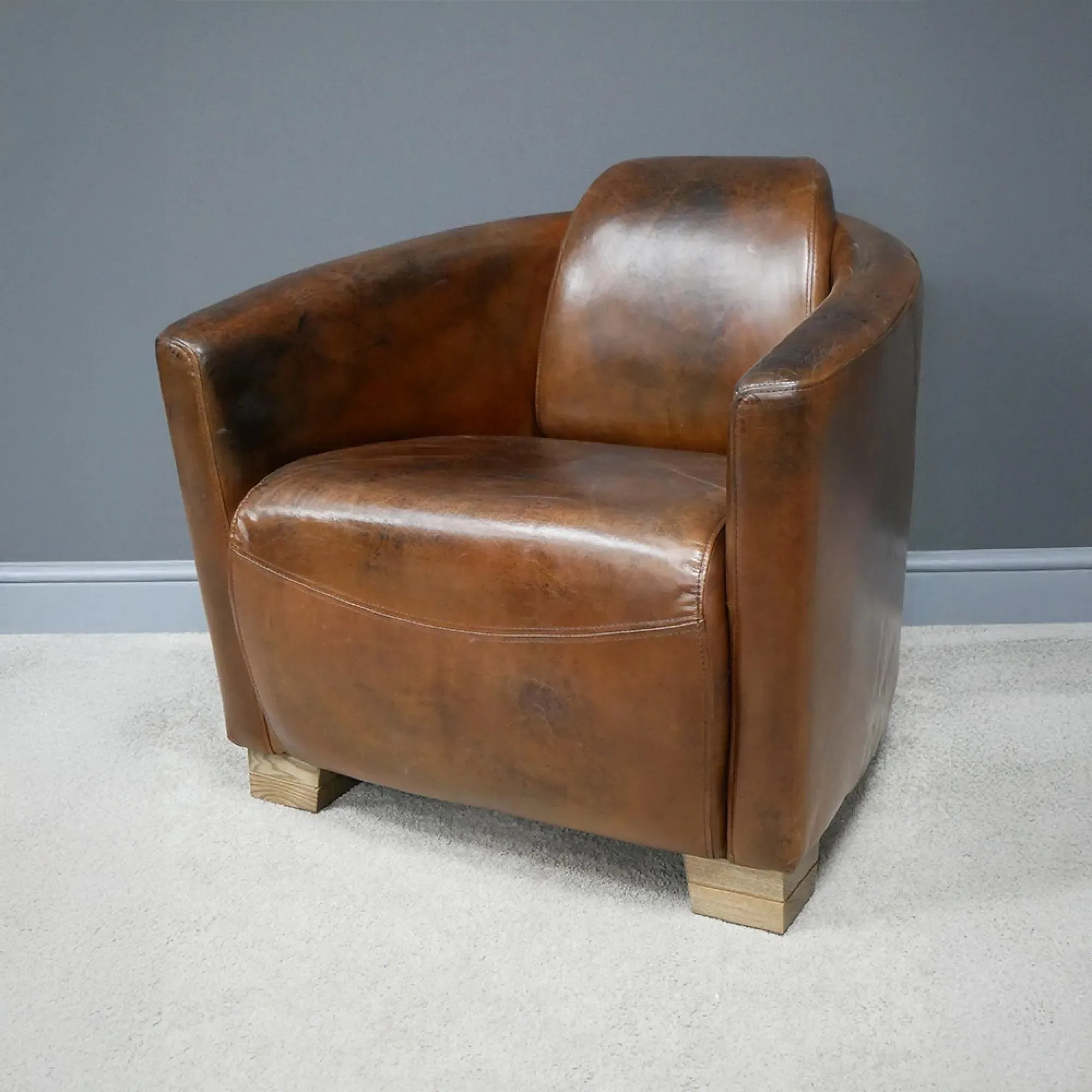 Accent Chair - Brown, Leather
