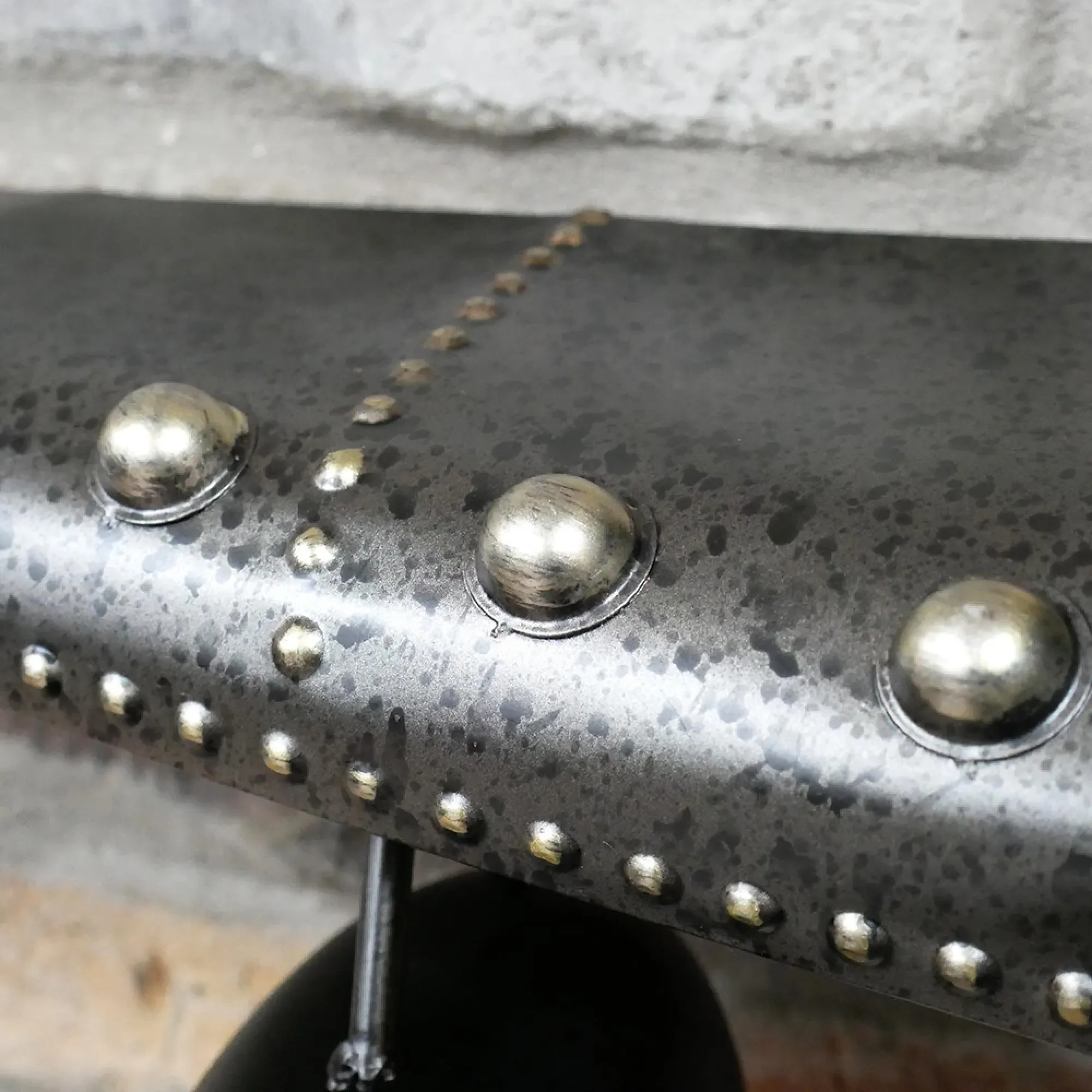 Aeroplane Metal Clock - Black