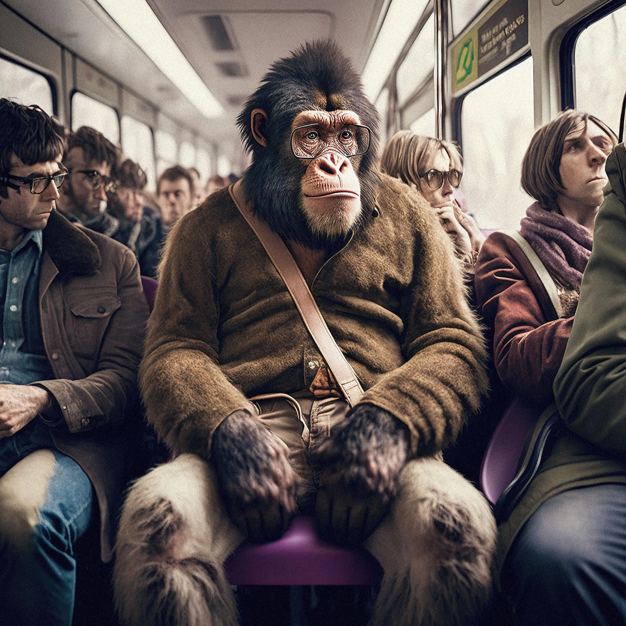 Ape Tempered Glass Wall Art