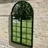 Arch Garden Window Mirror - Black, Metal