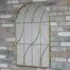 Arch Gold Metal Frame Wall Mirror