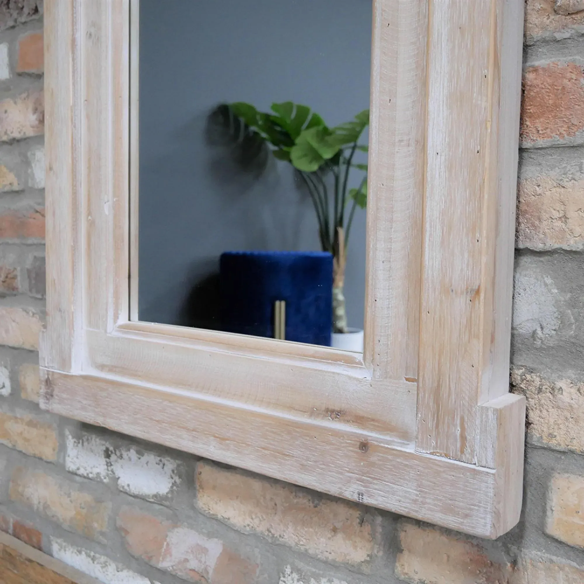 Arch Large Mirror - Fir Wood Frame