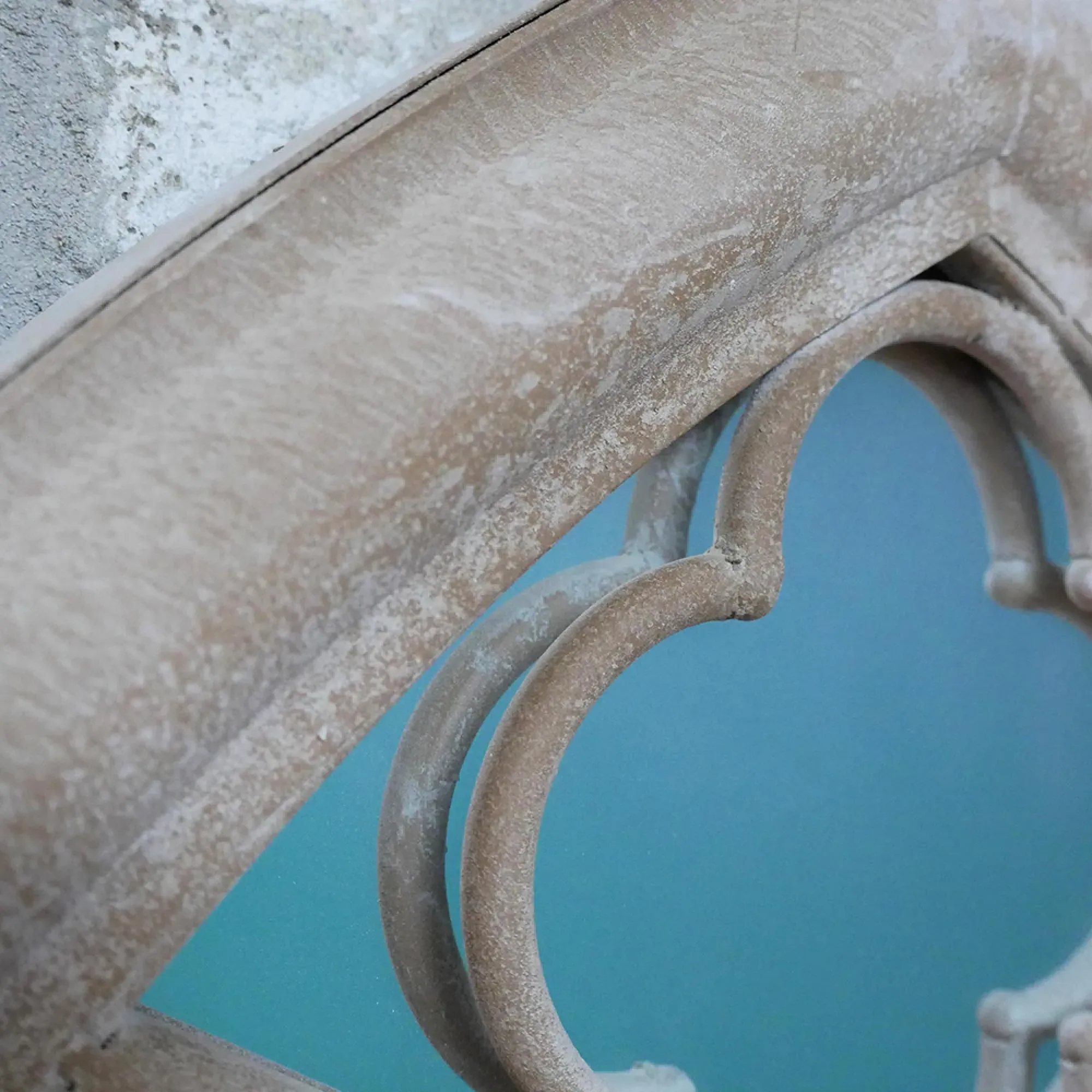 Arch Mirror - Beige, Metal