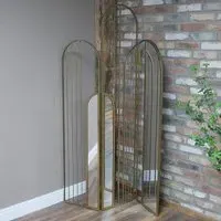 Arch Standing Mirror - Bronze