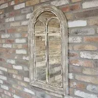 Arch Wall Mirror - Rustic Wood