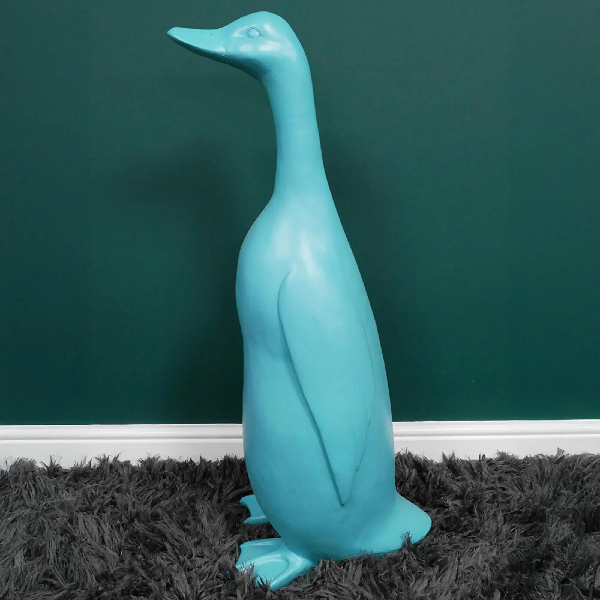 Big Blue Duck Statue - Blue