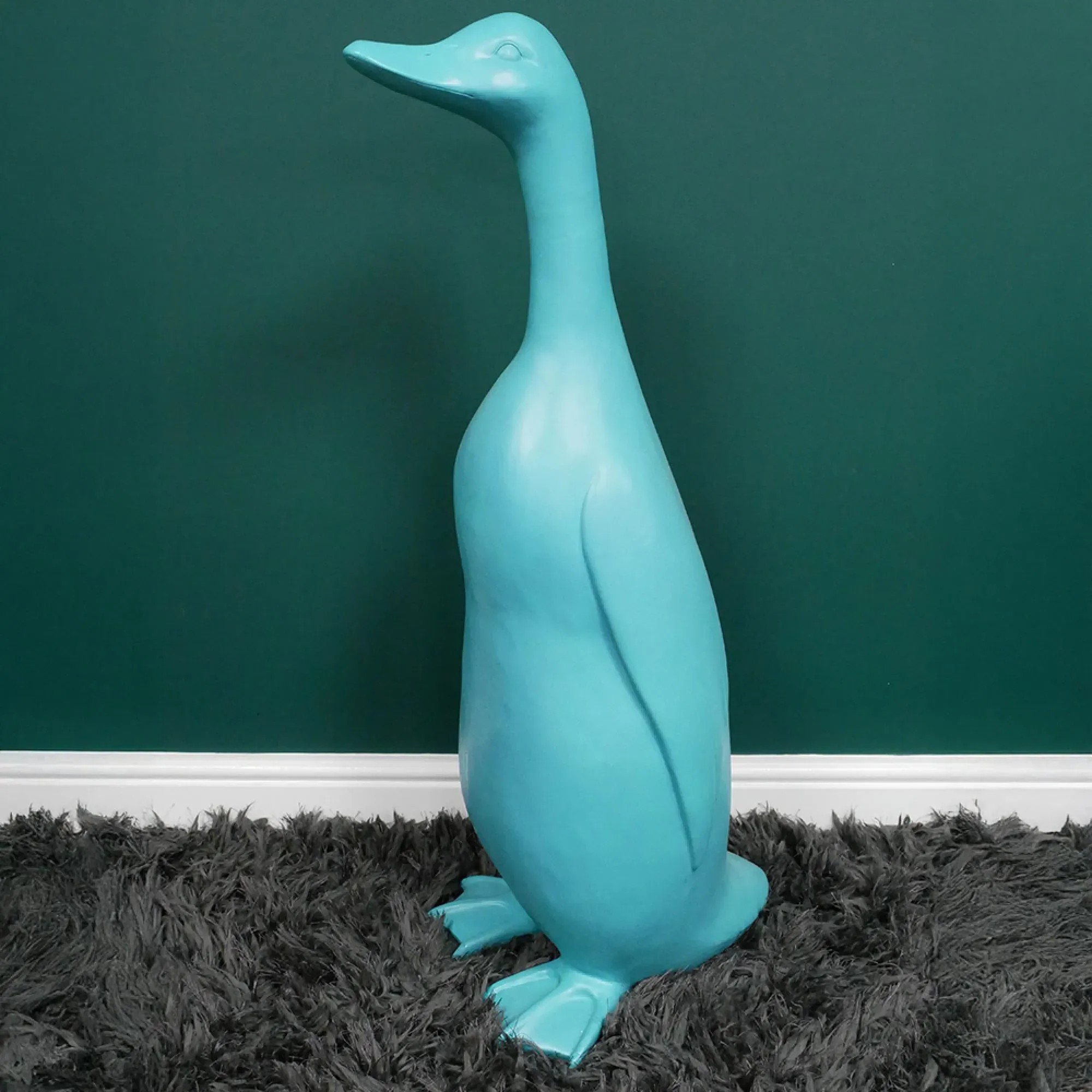Big Blue Duck Statue - Blue