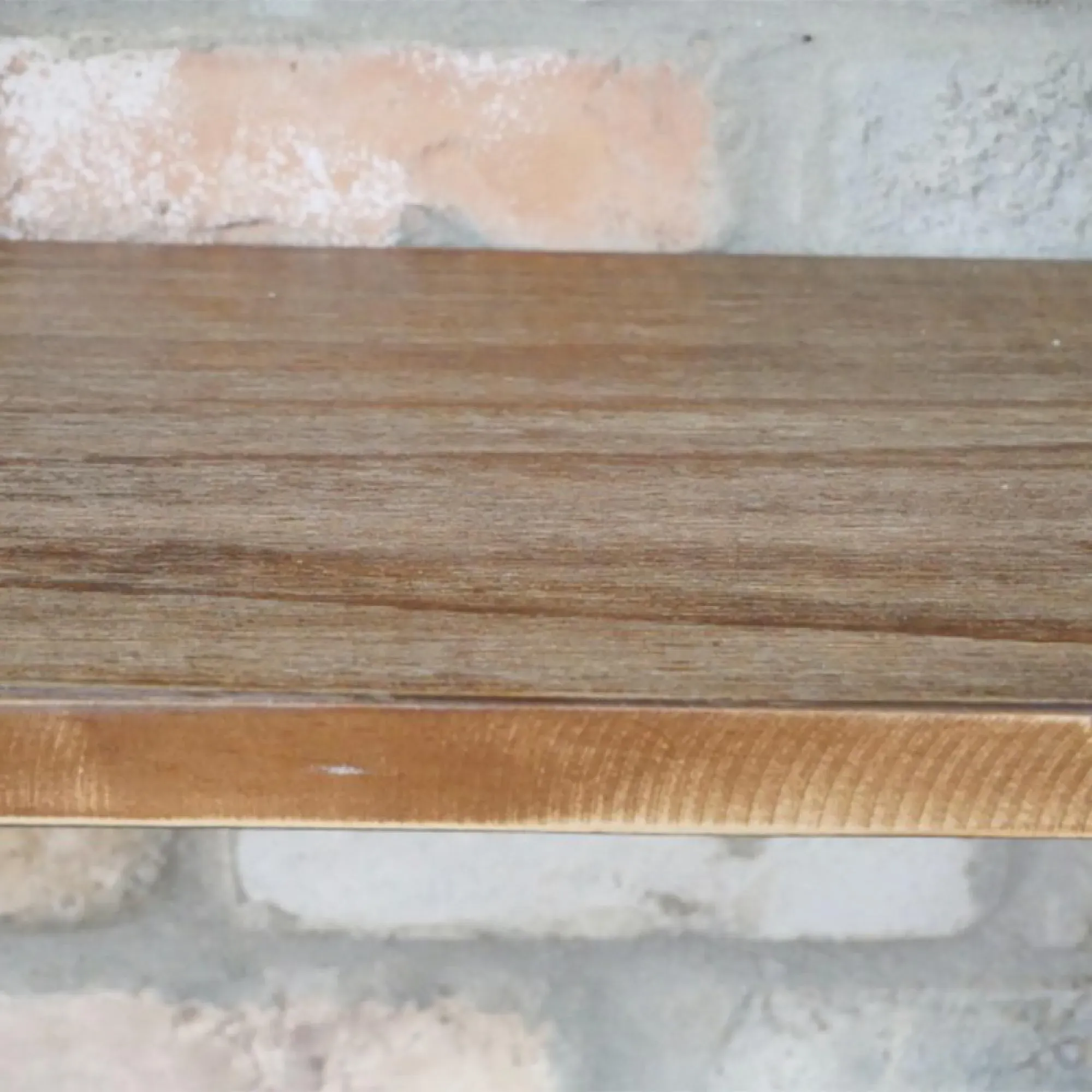 Black Metal Pipe 3-Shelf Wall Unit - Black, Wood