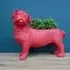 Bull Dog Planter - Red