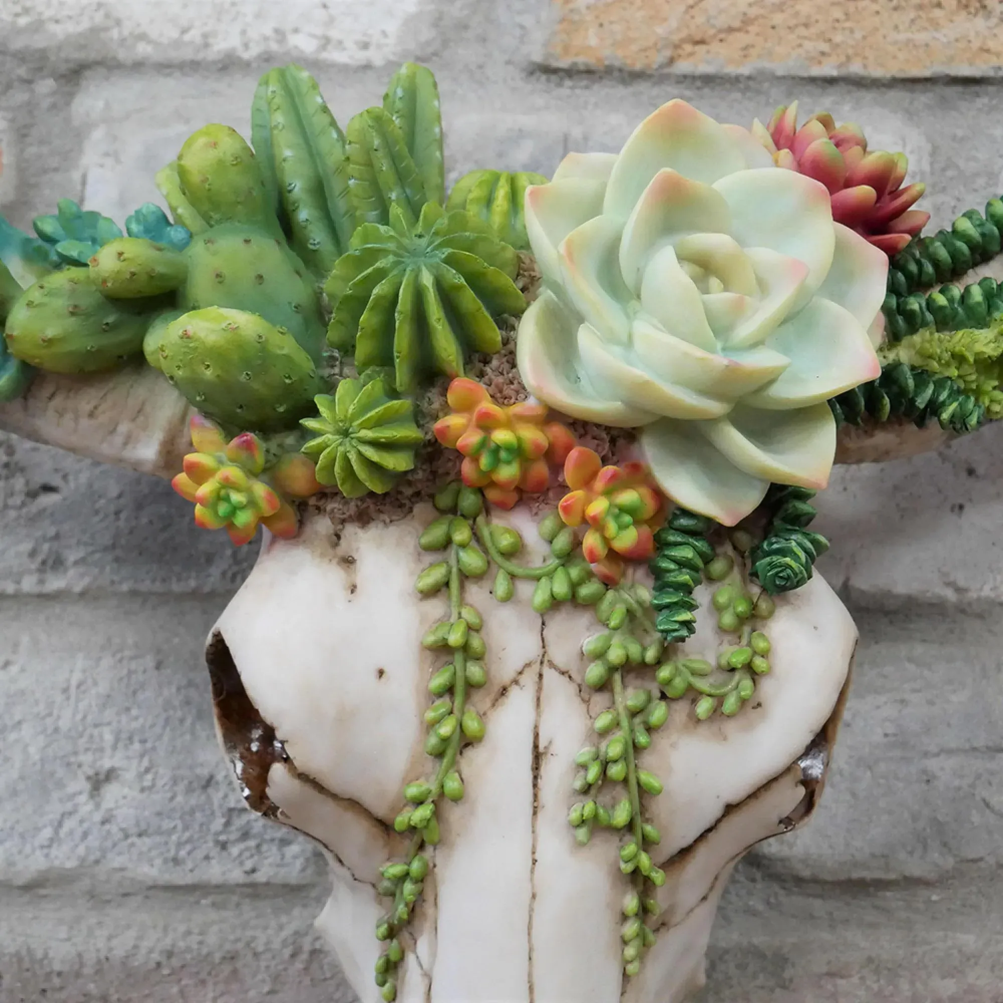 Bull Skull Wall Decoration - Set of 2