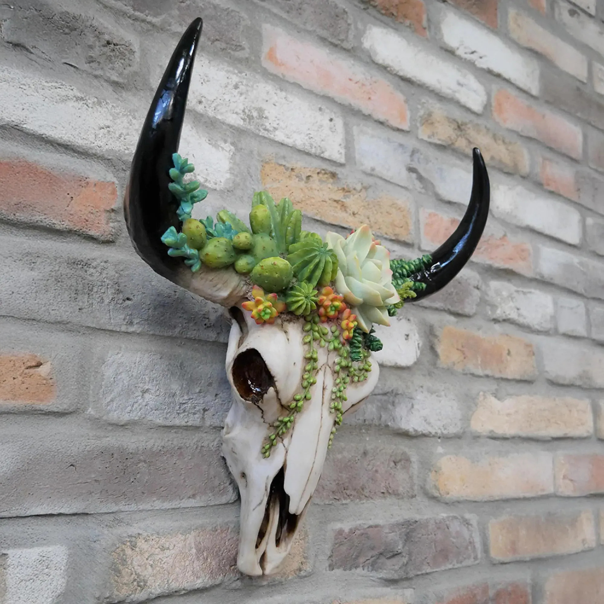 Bull Skull Wall Decoration - Set of 2