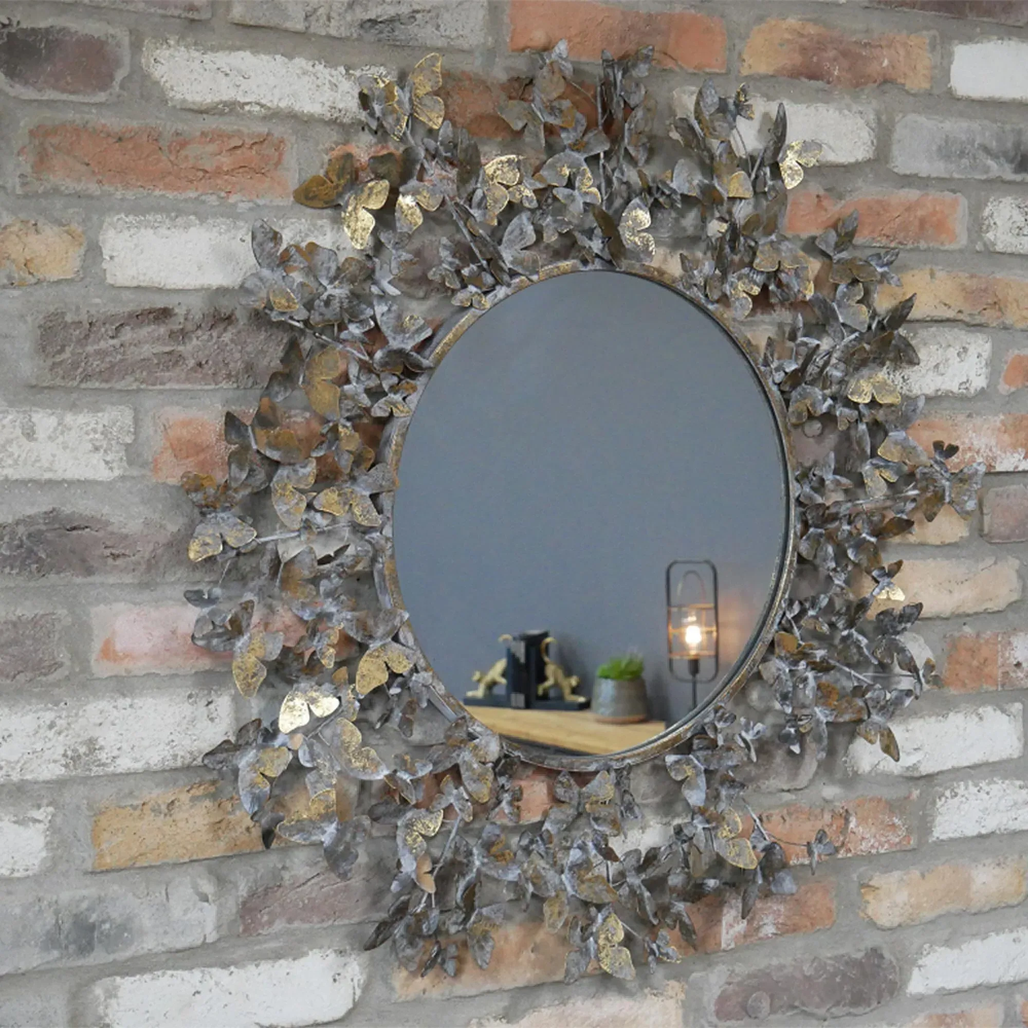 Butterfly Metal Mirror - Set of 2