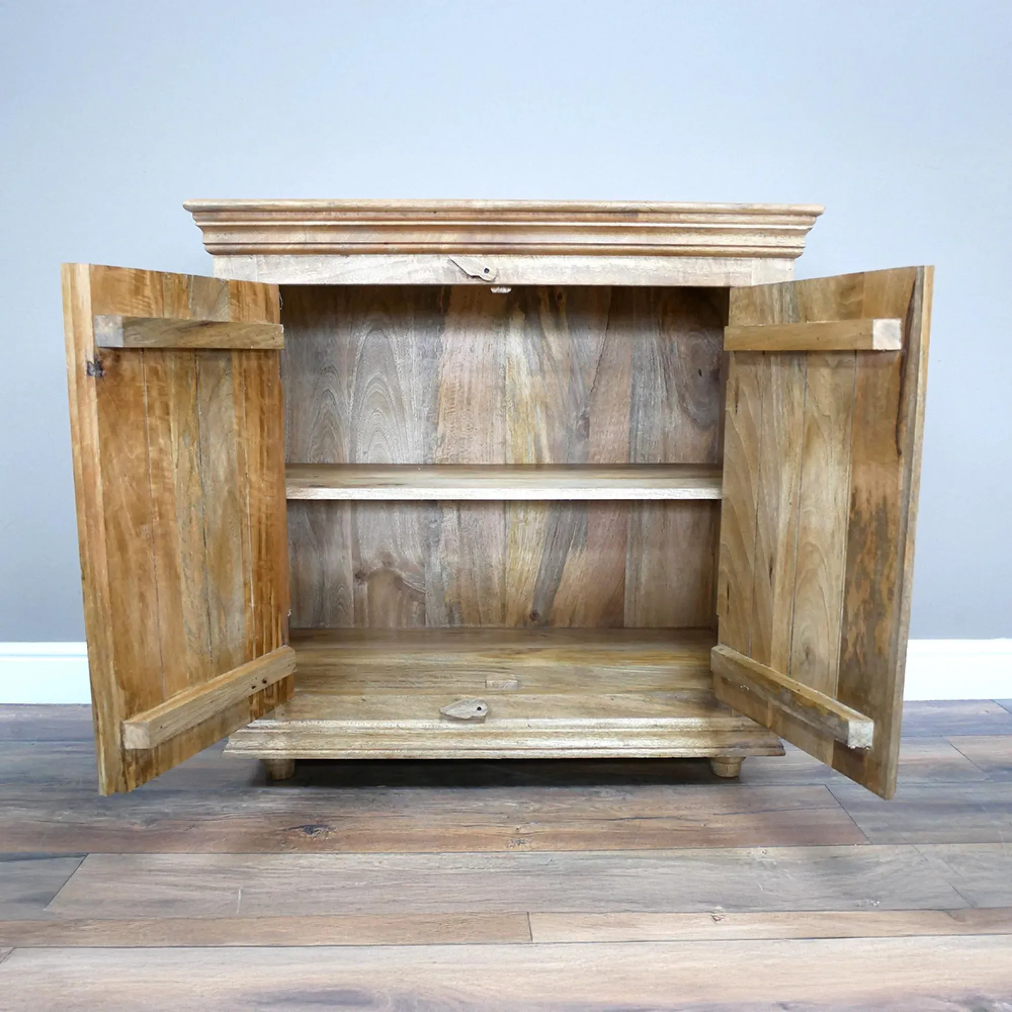 Carved 2 Door Sideboard - Mango Wood