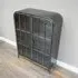 Curved 2 Door Display Cabinet - Black, Metal and Glass