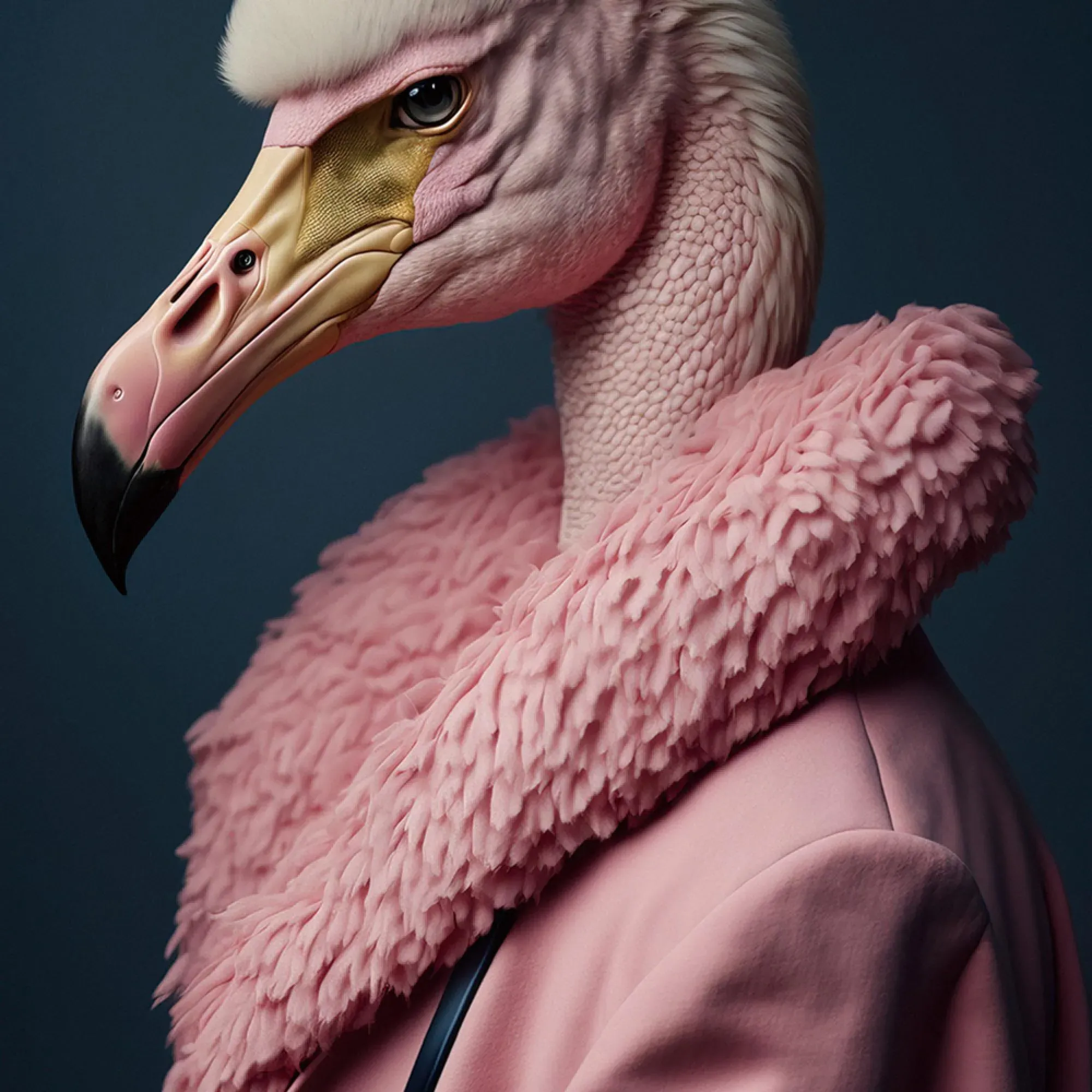 Flamingo Tempered Glass Wall Art