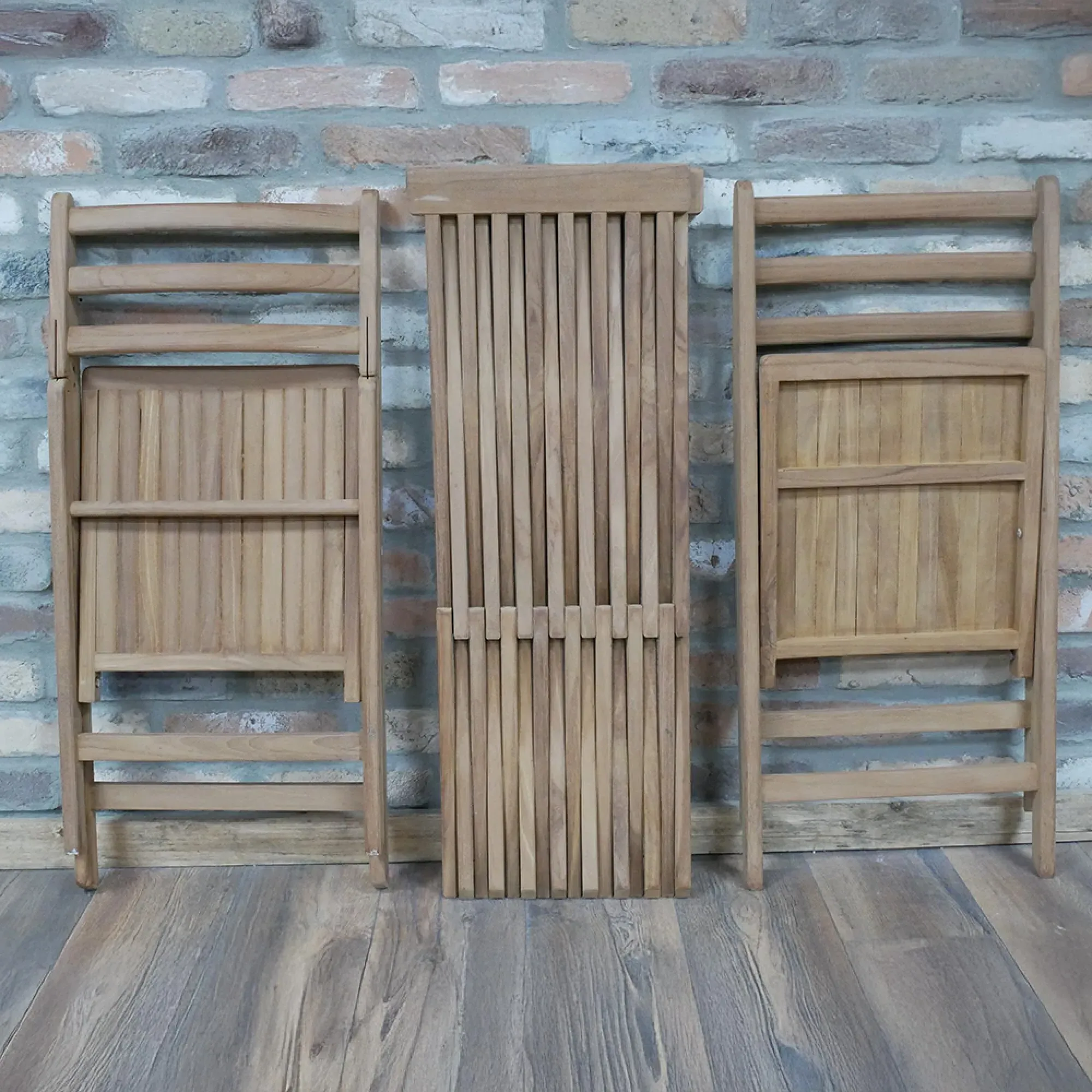 Folder Garden Table with 2 Chairs - Teak