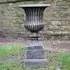 Garden Urn with Base - Bronze