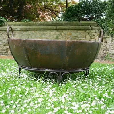 Giant Garden Kadai - Bronze Metal image