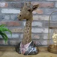 Giraffe Bust Set of 2 - Decorative Sculpture