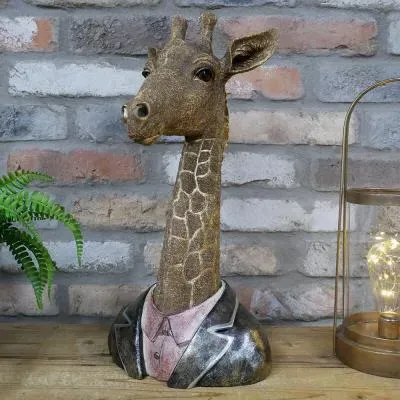 Giraffe Bust Set of 2 - Decorative Sculpture image