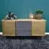 Gold Metal 3 Door Medium Sideboard