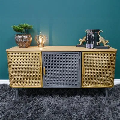 Gold Metal 3 Door Medium Sideboard image
