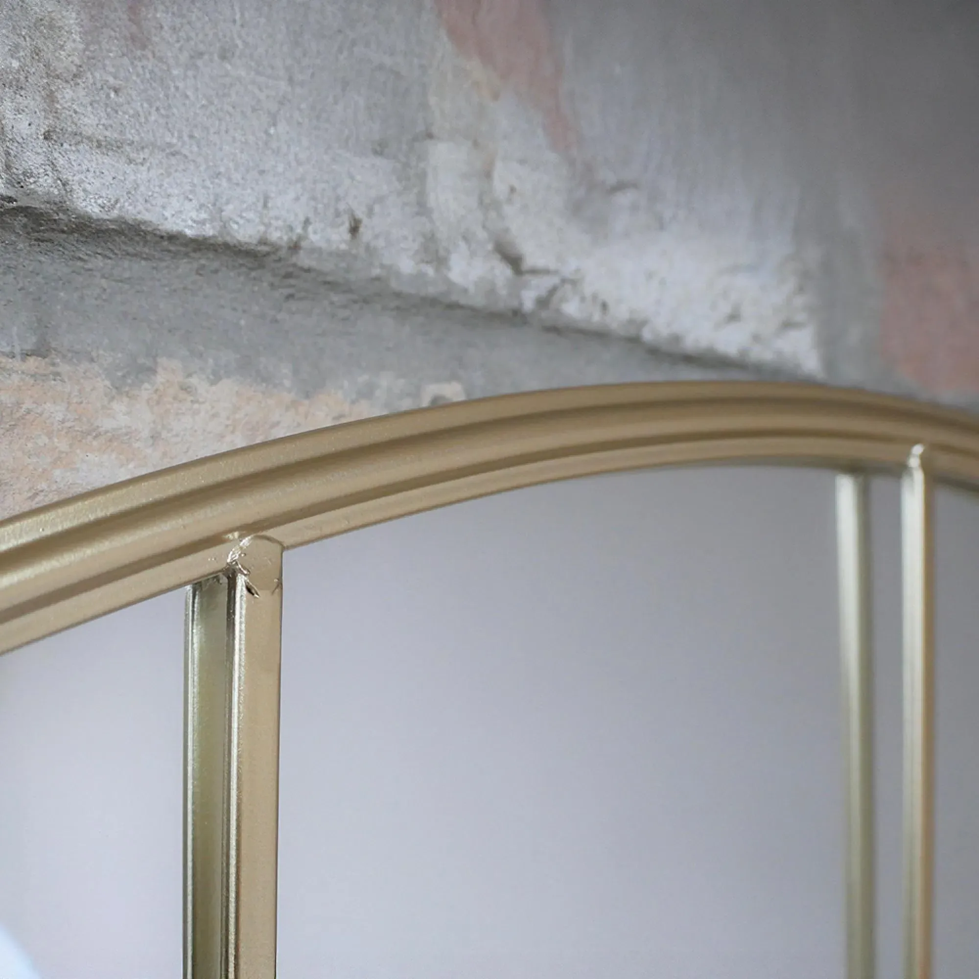 Gold Metal Frame Wall Mirror