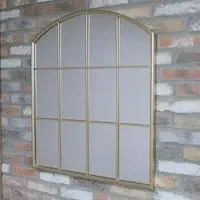 Gold Metal Frame Wall Mirror