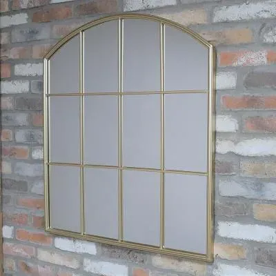 Gold Metal Frame Wall Mirror