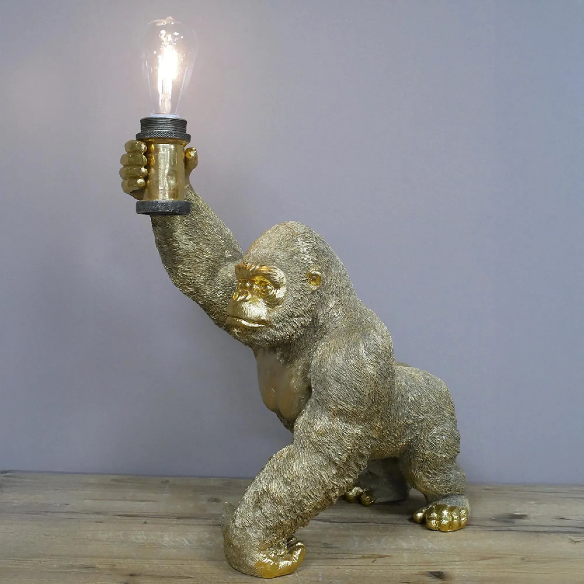 Gorilla Light Stand - Gold