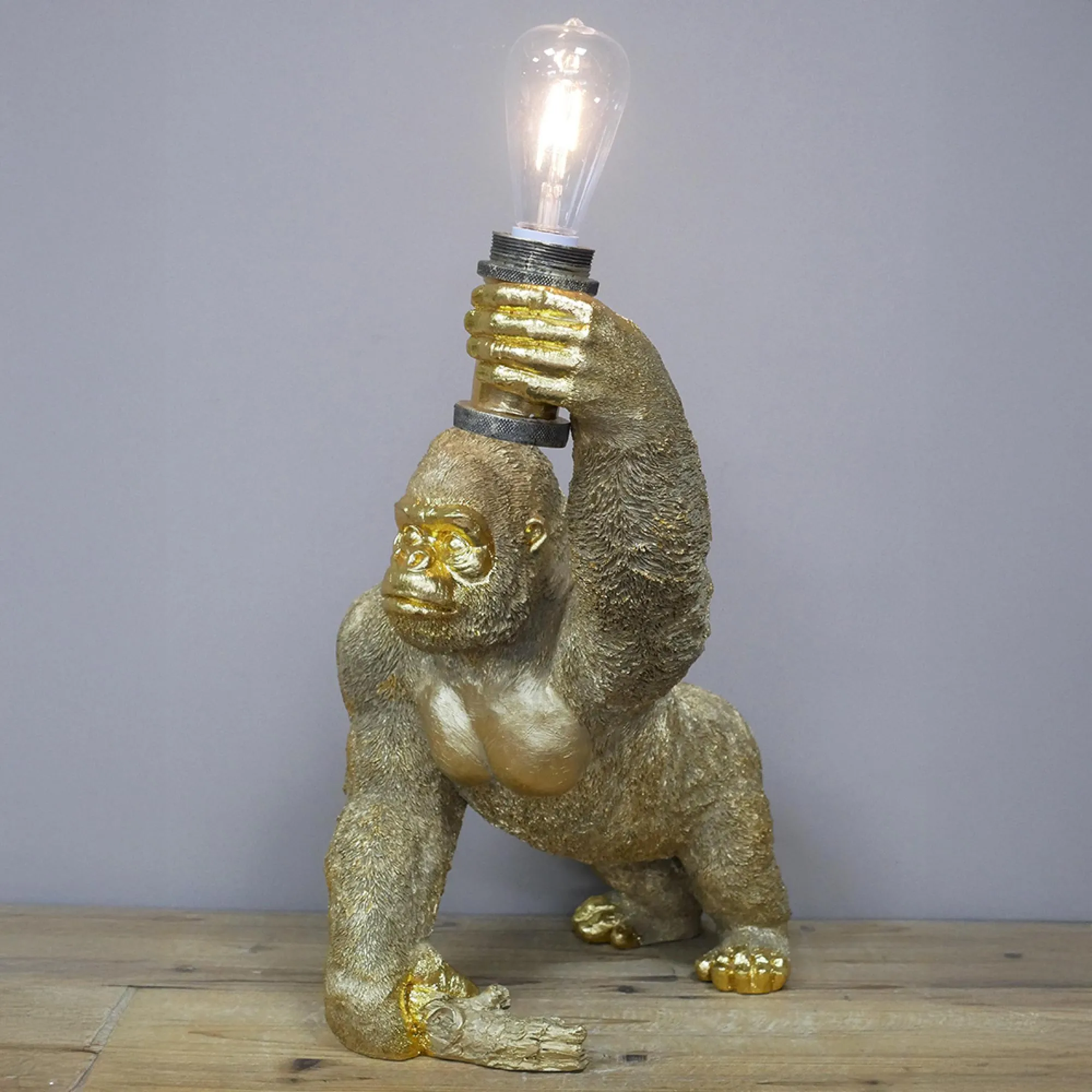 Gorilla Light Stand - Gold