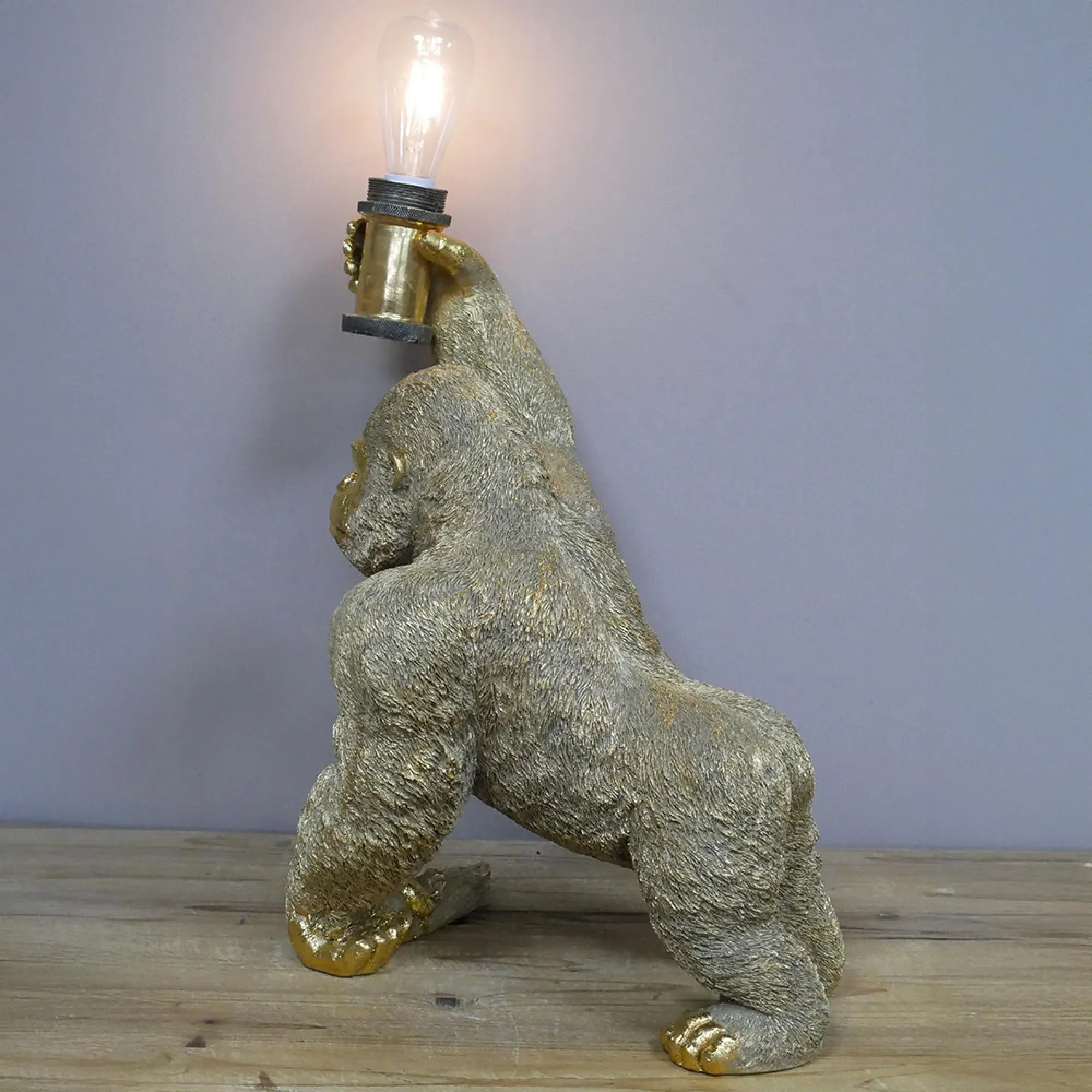 Gorilla Light Stand - Gold