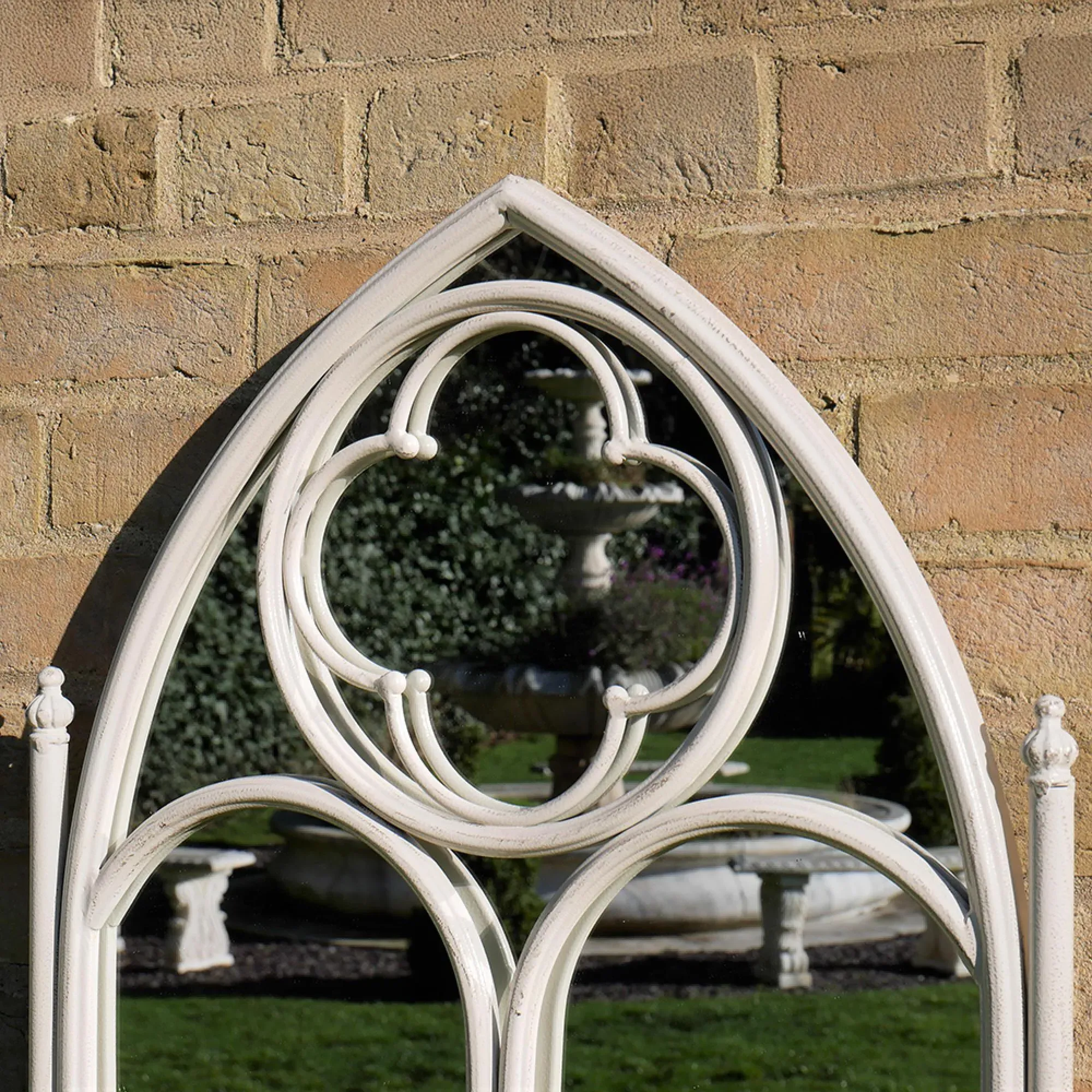 Gothic Garden Mirror - Off White
