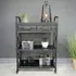Industrial 2 Drawer Hall Table - Black Distressed