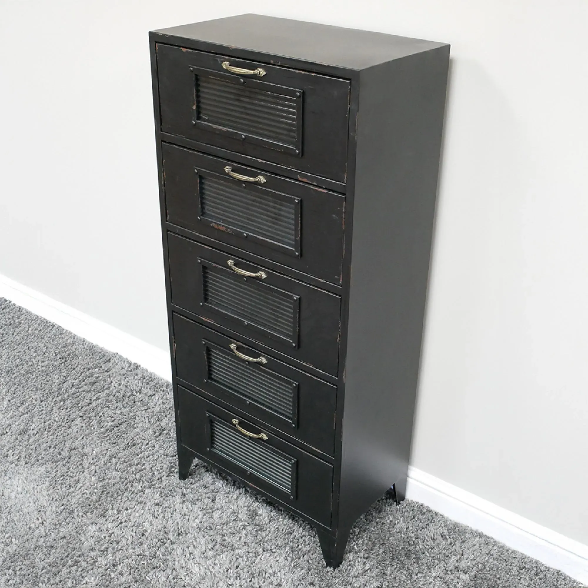 Industrial Black Metal Storage Cabinet